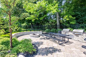 Picnic area with a fire pit